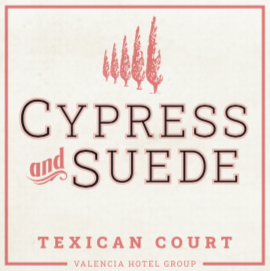 Texican Court Cypress & Suede Candle Label